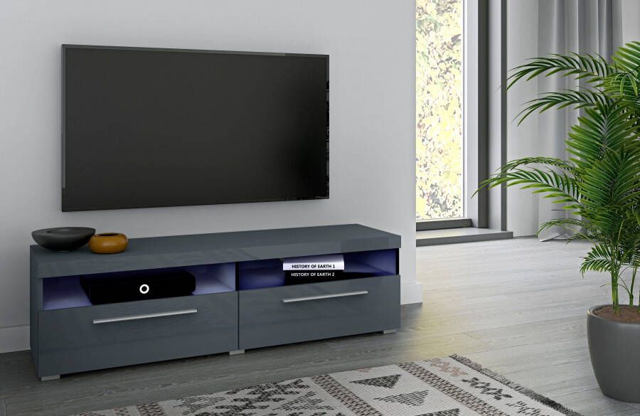 INOSIGN Tv-meubel India Breite 140 cm stilvolle Fernsehschrank mit offenen Fächern Breedte 140 cm - Foto 2