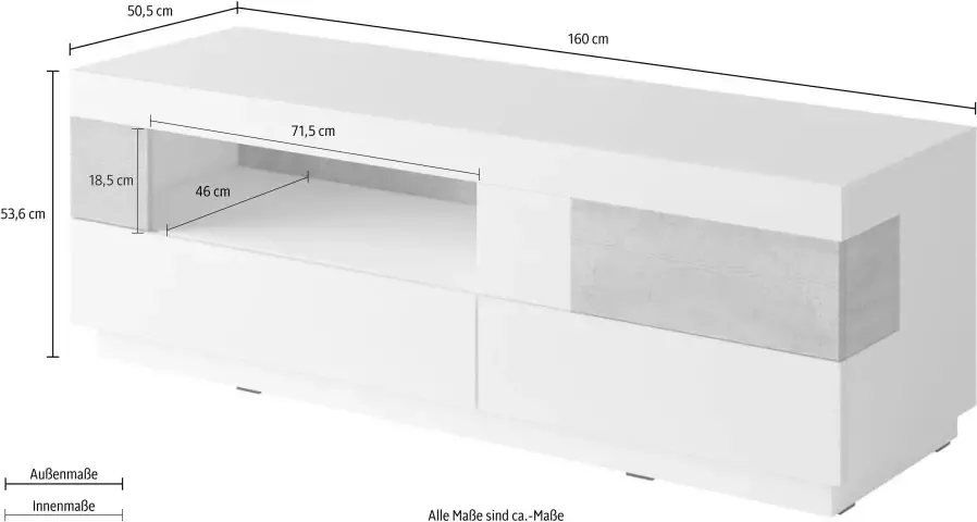 Helvetia Meble Tv-meubel Silke Breedte 160 cm - Foto 2