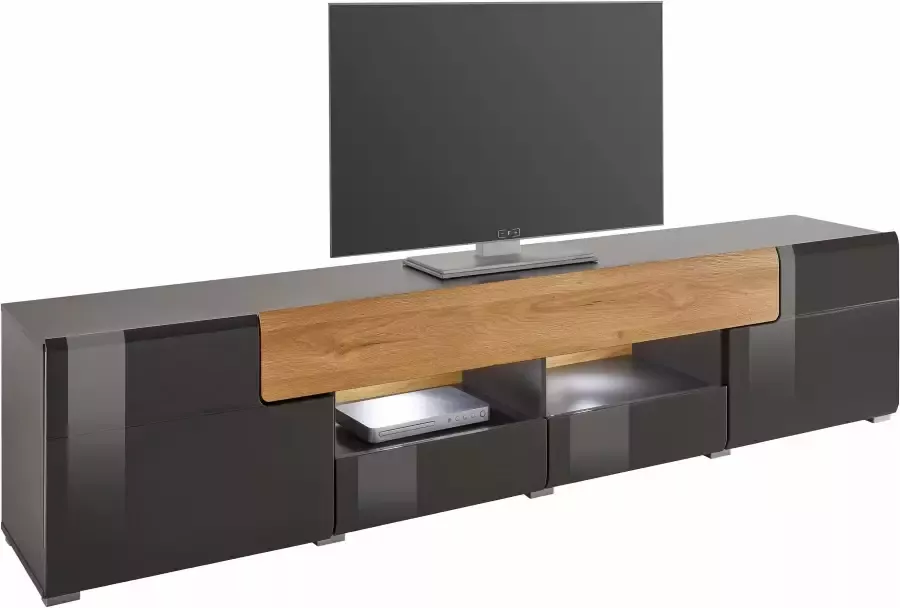 INOSIGN Tv-meubel Toledo Breite 209cm trendige TV-Schrank mit dekorative Fräsungen Breedte 209 cm - Foto 2