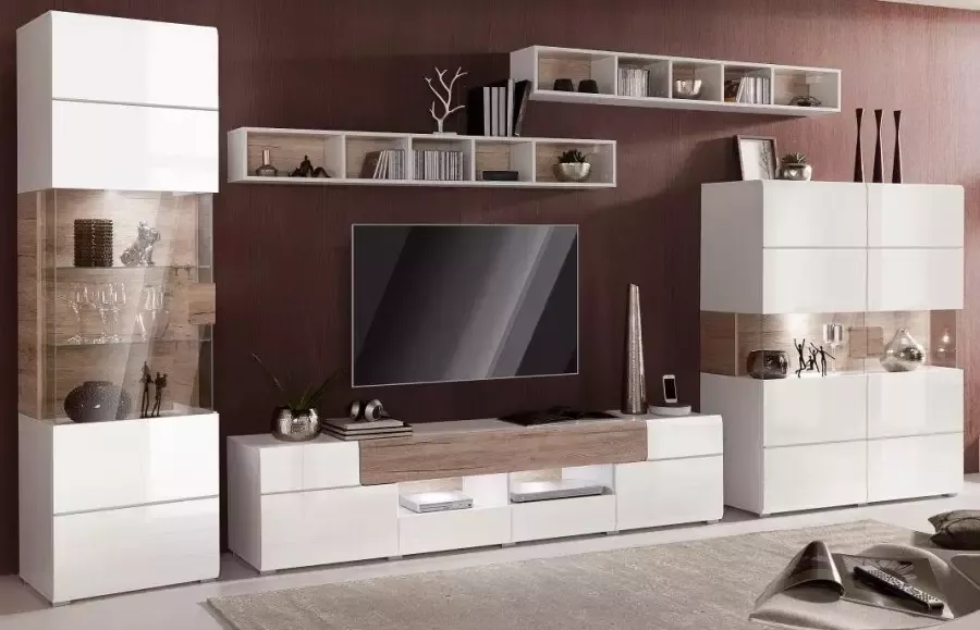 INOSIGN Tv-meubel Toledo Breite 209cm trendige TV-Schrank mit dekorative Fräsungen Breedte 209 cm - Foto 5