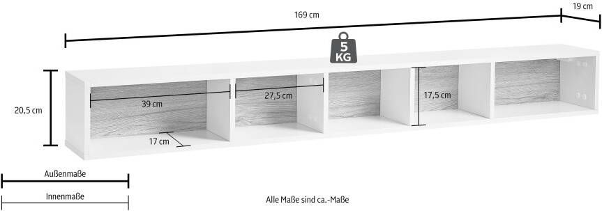 INOSIGN Wandplank Toledo Breedte 169 cm - Foto 5