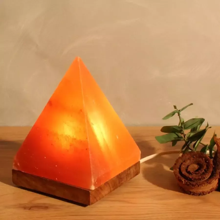 HIMALAYA SALT DREAMS Zoutkristal-tafellamp Piramide (1 stuk) - Foto 1