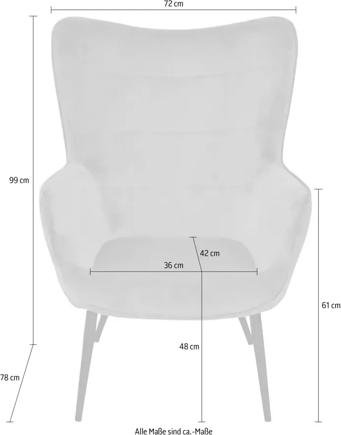 HOFMANN LIVING AND MORE Fauteuil Jaro Fauteuil met poten van stalen buizen zwart gelakt - Foto 3