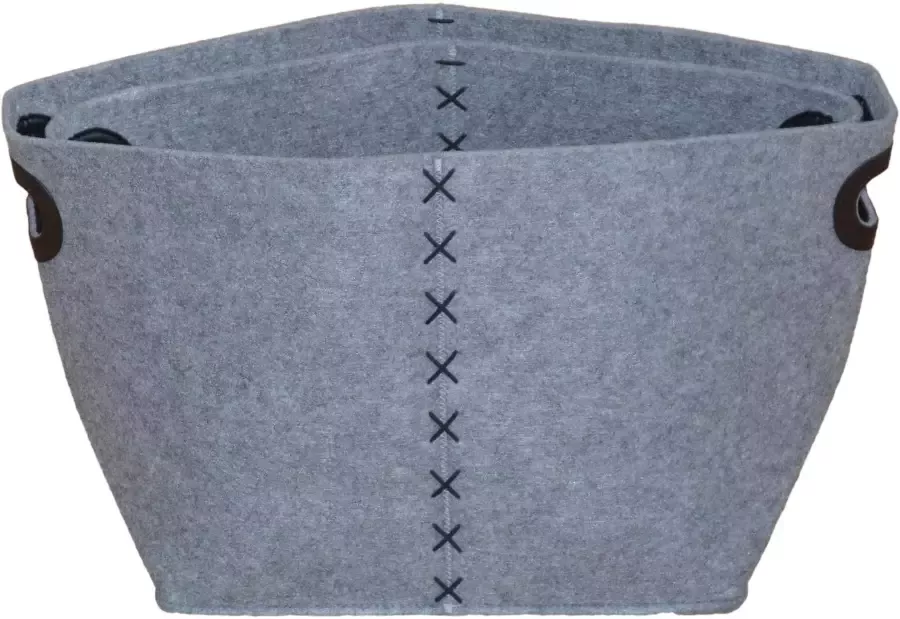 HOFMANN LIVING AND MORE Organizer Opbergmand 2-delig mandenset in viltlook (set 2-delig)