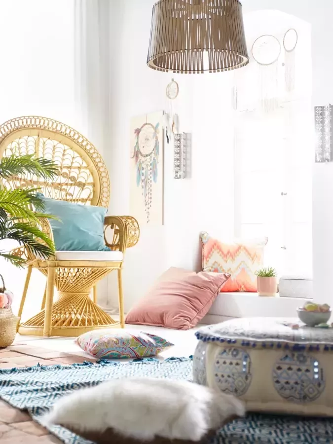 HOFMANN LIVING AND MORE Rotanstoel met kussenhoes - Foto 2