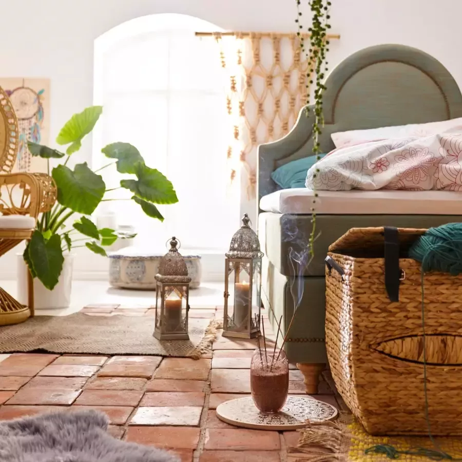 HOFMANN LIVING AND MORE Rotanstoel met kussenhoes