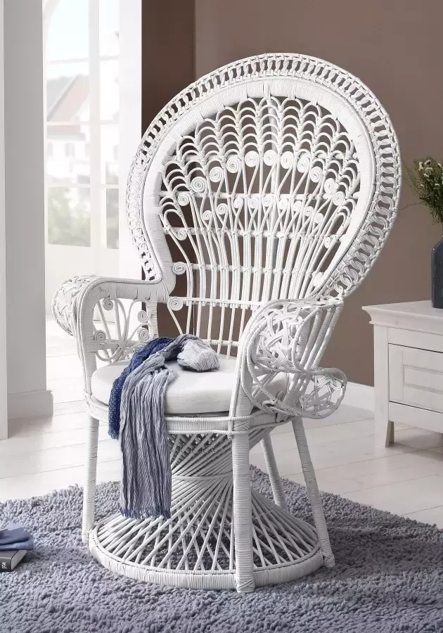 HOFMANN LIVING AND MORE Rotanstoel met kussenhoes - Foto 2