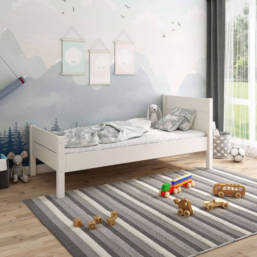 Home affaire 1-persoonsledikant "ATSU " ideaal voor kinderkamers gecertificeerd massief hout (grenen) strak scandinavisch design - Foto 2