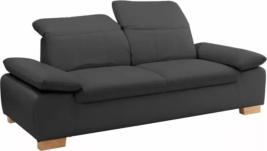 Home affaire 2 5-zitsbank Bergamo multifunctionele bank elegant en comfortabel met verstelbare armleuning en rugleuning binnenvering - Foto 4