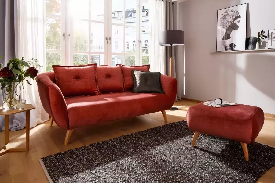 Home affaire 2 5-zitsbank Baggio modern en romantisch design comfortabel - Foto 8