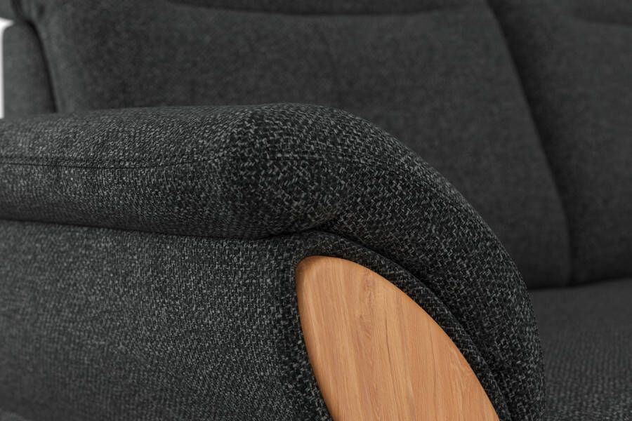 Home affaire 2-zitsbank Dangast Verstelbare hoofdsteun houten frontlijsten naar keuze ook in Easy clean bekleding - Foto 3
