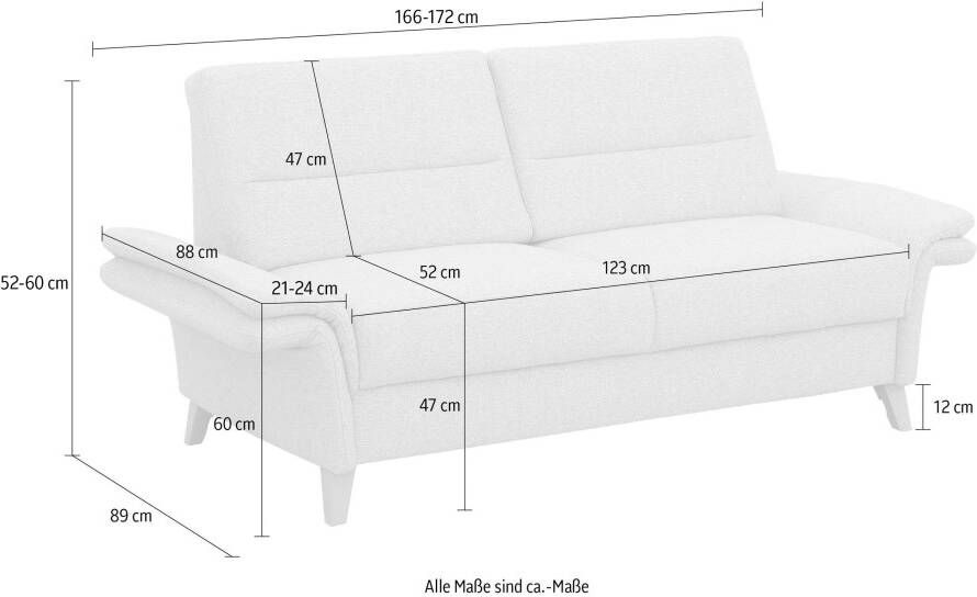 Home affaire 2-zitsbank Westerland Binnenveringsinterieur. Naar keuze met armleuningfunctie - Foto 6