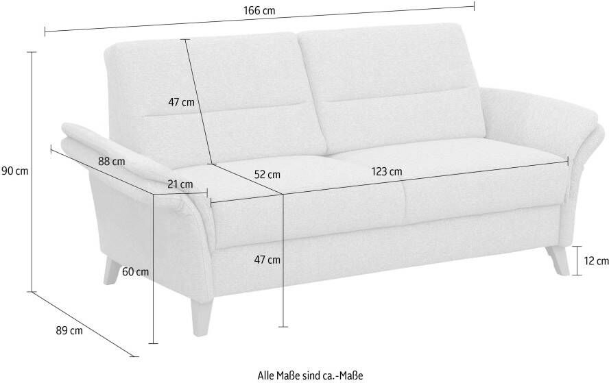 Home affaire 2-zitsbank Westerland Binnenveringsinterieur. Naar keuze met armleuningfunctie - Foto 7