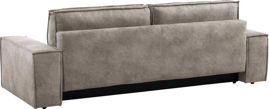 Home affaire 3-zitsbank SHERWOOD slaapbank (257 cm) ribfluweel velours vintage lederlook - Foto 13