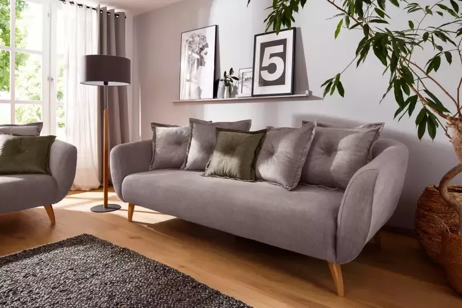 Home affaire 3-zitsbank Baggio modern en romantisch design comfortabel - Foto 6