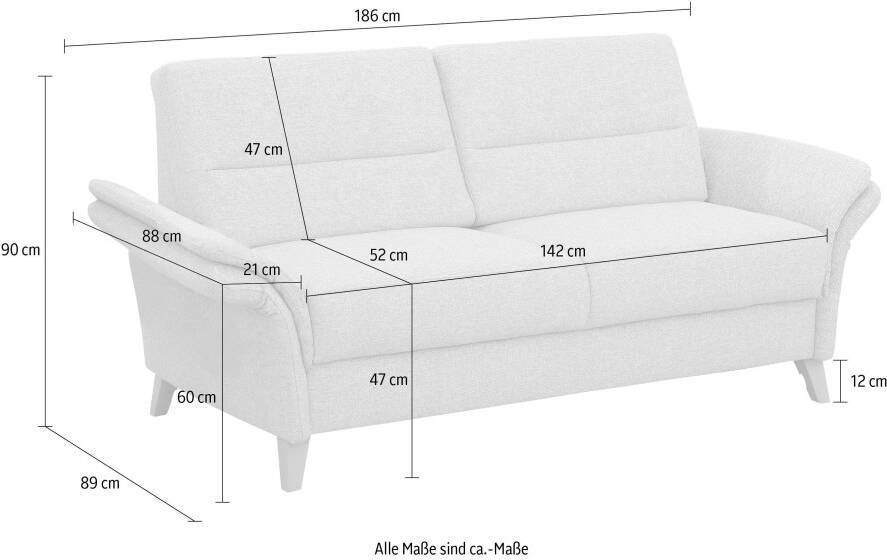 Home affaire 3-zitsbank Westerland Binnenveringsinterieur. Naar keuze met armleuningfunctie - Foto 3