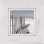 Home affaire Artprint op hout Hek aan het strand 40 40 cm - Thumbnail 2