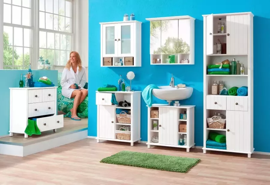 Home affaire Badkamerkast Vili Badkamerkast onderkast 4 lades van massief hout - Foto 17