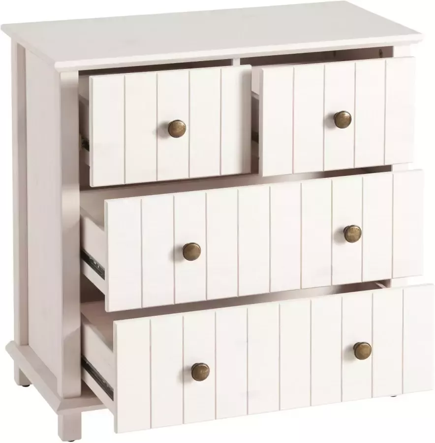 Home affaire Badkamerkast Vili Badkamerkast onderkast 4 lades van massief hout - Foto 4