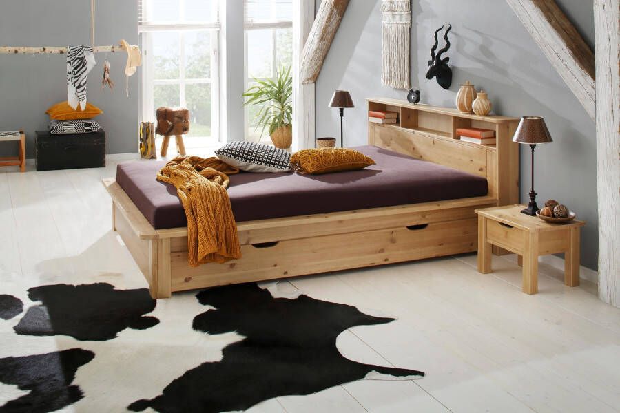 Home affaire Bed Kero gecertificeerd massief hout (grenen) optioneel met lade - Foto 2