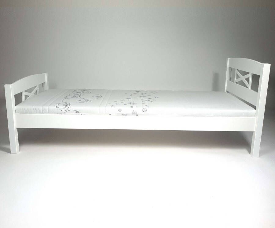 Home affaire Bed Wilma 90 x 200 cm en 180 x 200 cm Massief hout (grenen) landelijke stijl in Scandinavisch design - Foto 1
