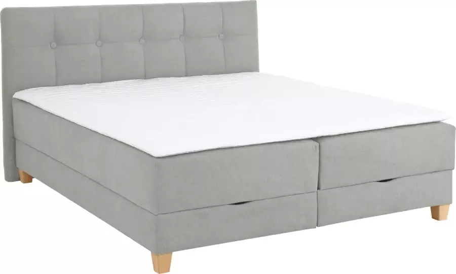 Home affaire Boxspring Lonrai in hardheid h2 & h3 en xxl extra lang 220 cm ter keuze incl. topmatras - Foto 6