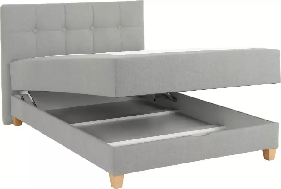 Home affaire Boxspring Lonrai in hardheid h2 & h3 en xxl extra lang 220 cm ter keuze incl. topmatras - Foto 4