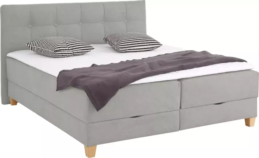 Home affaire Boxspring Lonrai in hardheid h2 & h3 en xxl extra lang 220 cm ter keuze incl. topmatras - Foto 5