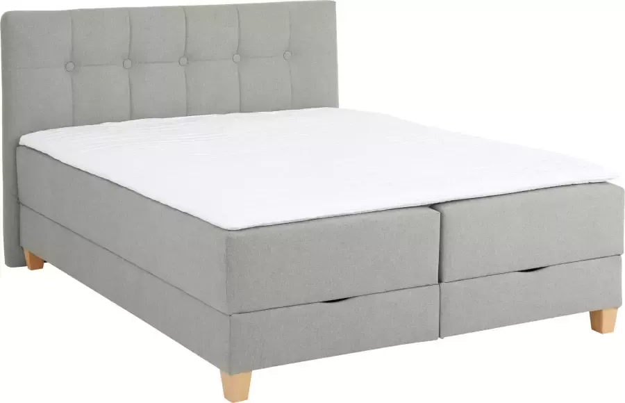 Home affaire Boxspring Lonrai in hardheid h2 & h3 en xxl extra lang 220 cm ter keuze incl. topmatras - Foto 4