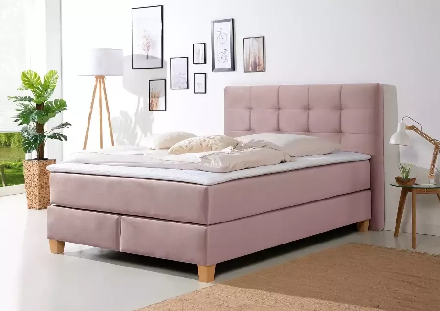 Home affaire Boxspring Moulay incl. topmatras in extra lang 220 cm 3 hardheden ook in h4 - Foto 3