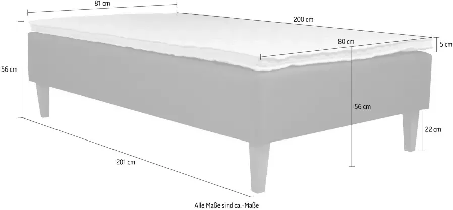 Home affaire Boxspring Osterberg met pocketbinnenveringsbox - Foto 3