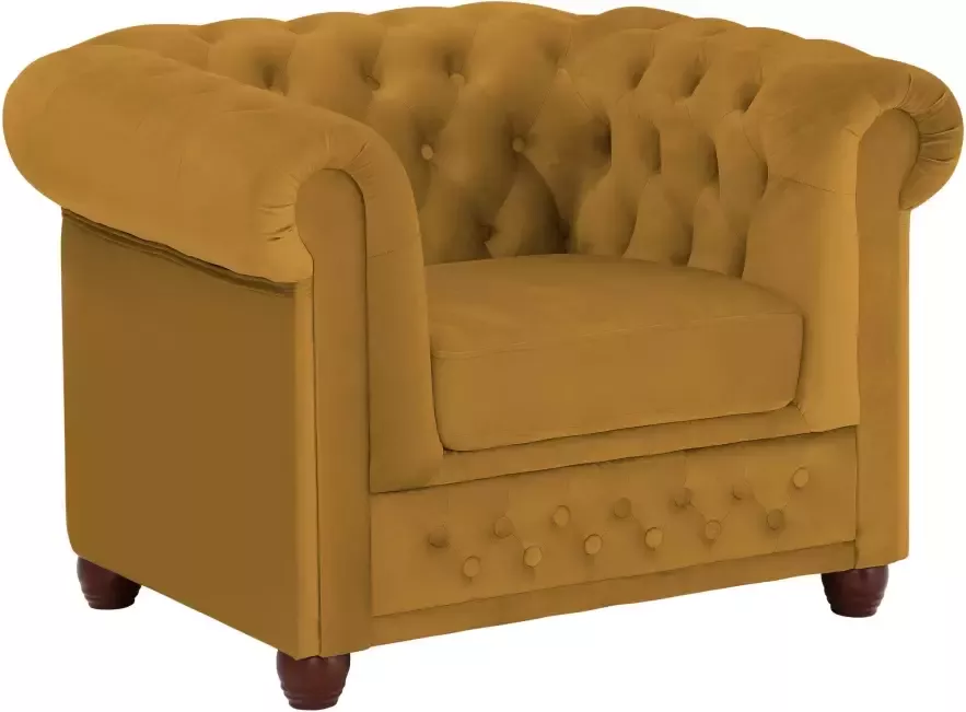 Home affaire Chesterfield-fauteuil New Castle hoogwaardige capitonnage bxdxh: 104x86x72 cm - Foto 5