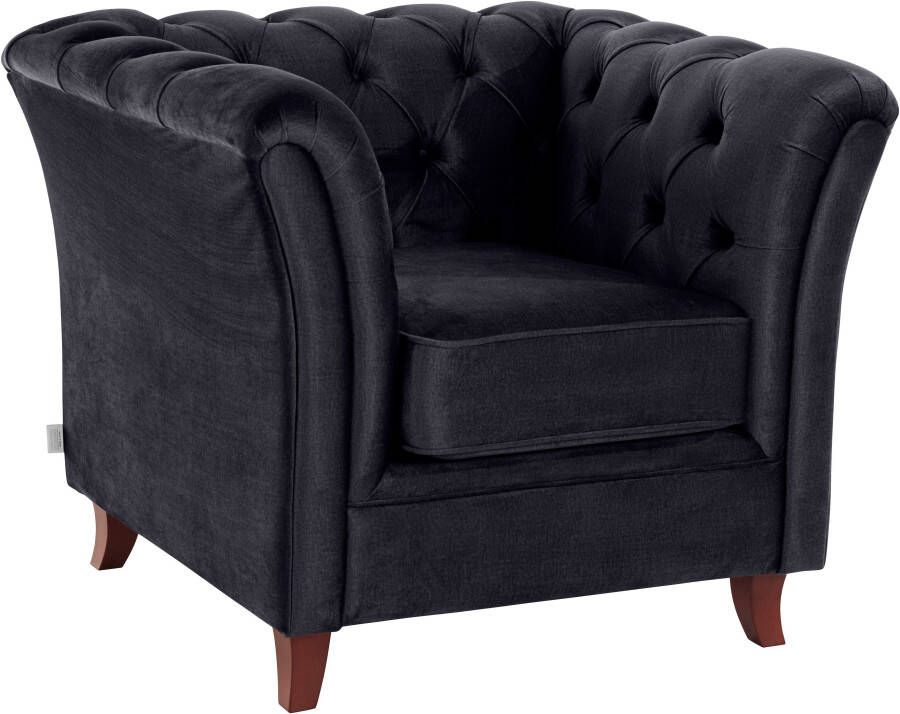 Home affaire Chesterfield-fauteuil Reims met echte chesterfield-capitonnage uitstekende verwerking - Foto 4