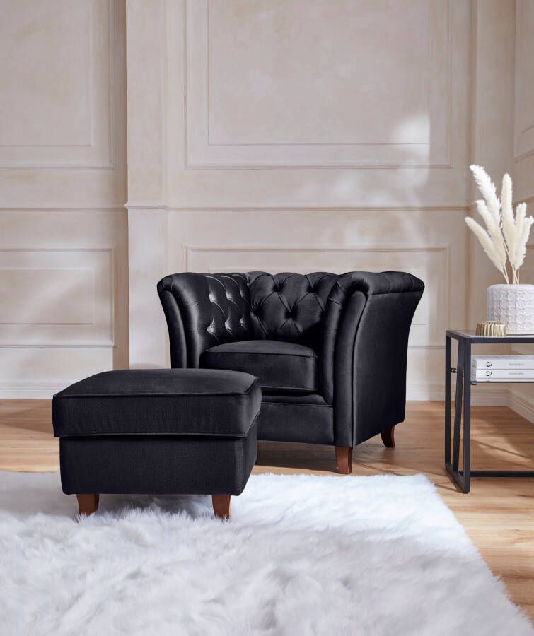 Home affaire Chesterfield-fauteuil Reims met echte chesterfield-capitonnage uitstekende verwerking - Foto 2