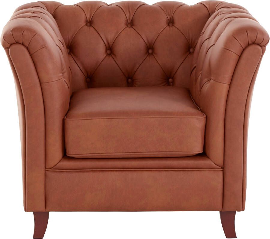 Home affaire Chesterfield-fauteuil Reims met echte chesterfield-capitonnage uitstekende verwerking - Foto 1