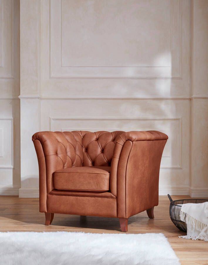 Home affaire Chesterfield-fauteuil Reims met echte chesterfield-capitonnage uitstekende verwerking - Foto 5