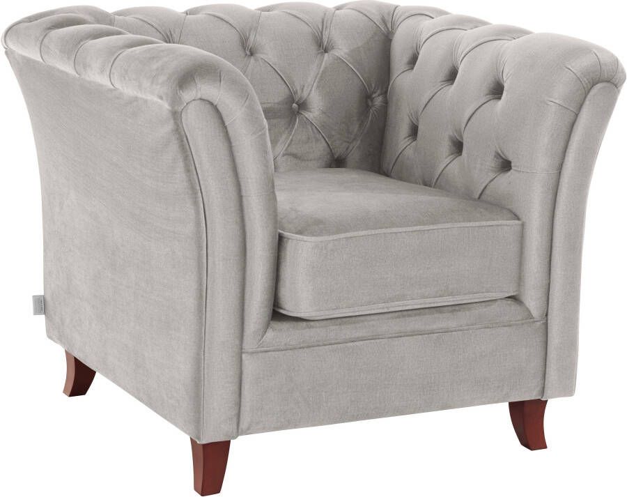 Home affaire Chesterfield-fauteuil Reims Cocktailsessel Sessel met echte chesterfield-capitonnage uitstekende verwerking - Foto 4