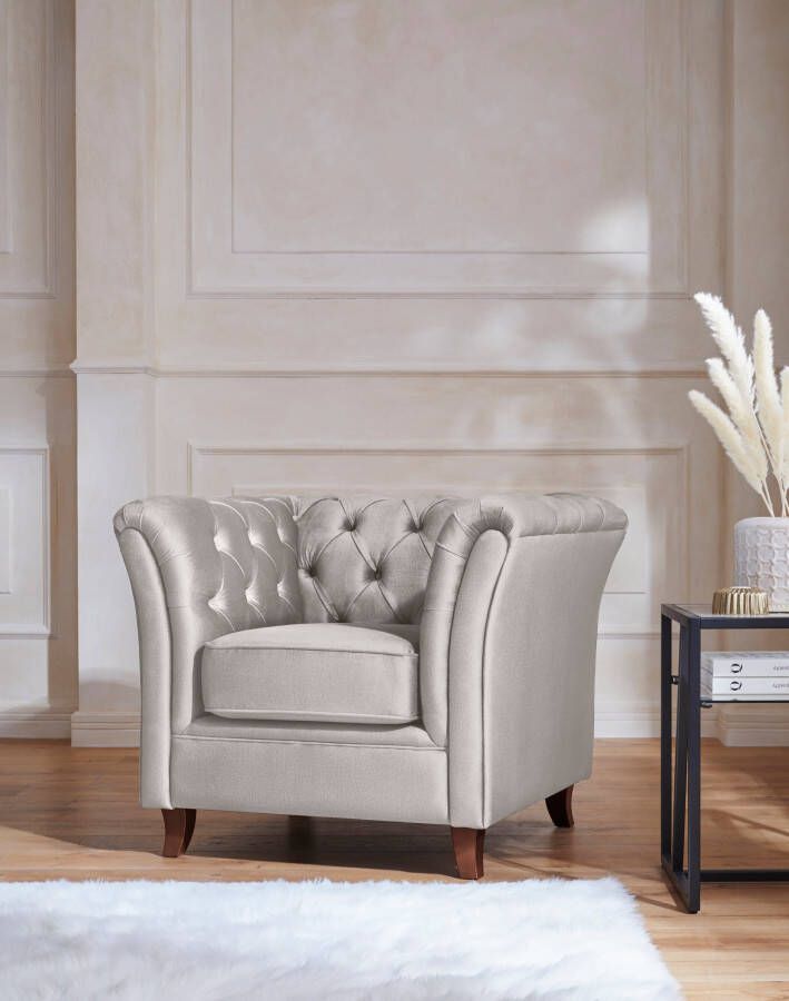 Home affaire Chesterfield-fauteuil Reims met echte chesterfield-capitonnage uitstekende verwerking - Foto 5