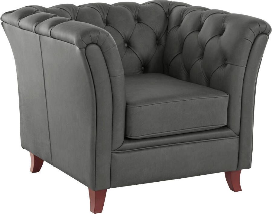 Home affaire Chesterfield-fauteuil Reims met echte chesterfield-capitonnage uitstekende verwerking - Foto 4