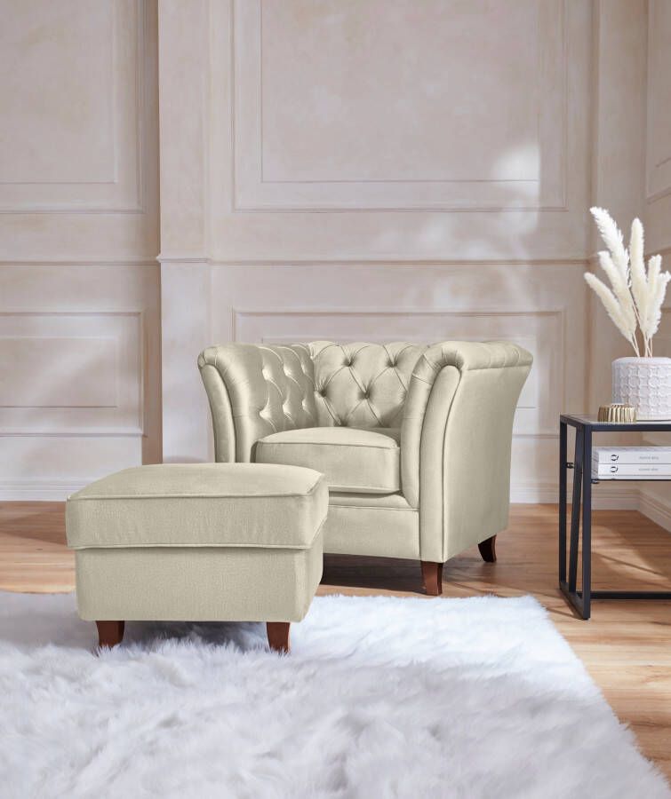 Home affaire Chesterfield-fauteuil Reims met echte chesterfield-capitonnage uitstekende verwerking - Foto 3