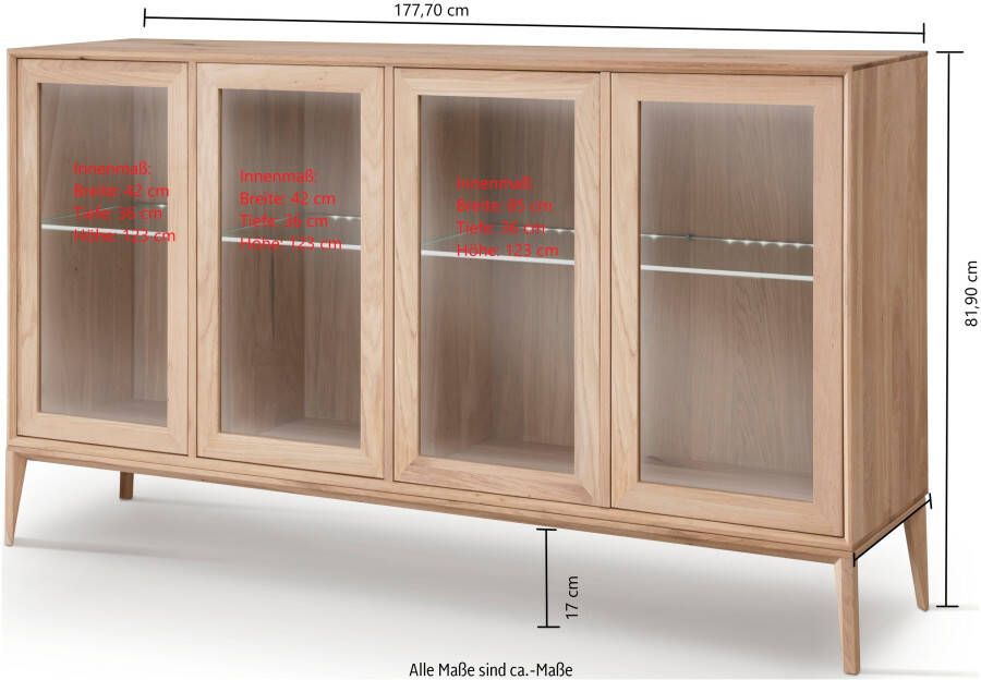 Home affaire Dressoir Koda inclusief verlichting verstelbare glazen platen - Foto 4