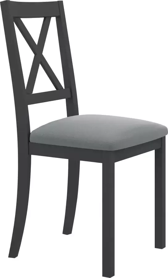 Home affaire Eethoek Aldo Olivia bestaand uit eettafel aldo breedte 120 cm en 4 stoelen olivia (set 5-delig)