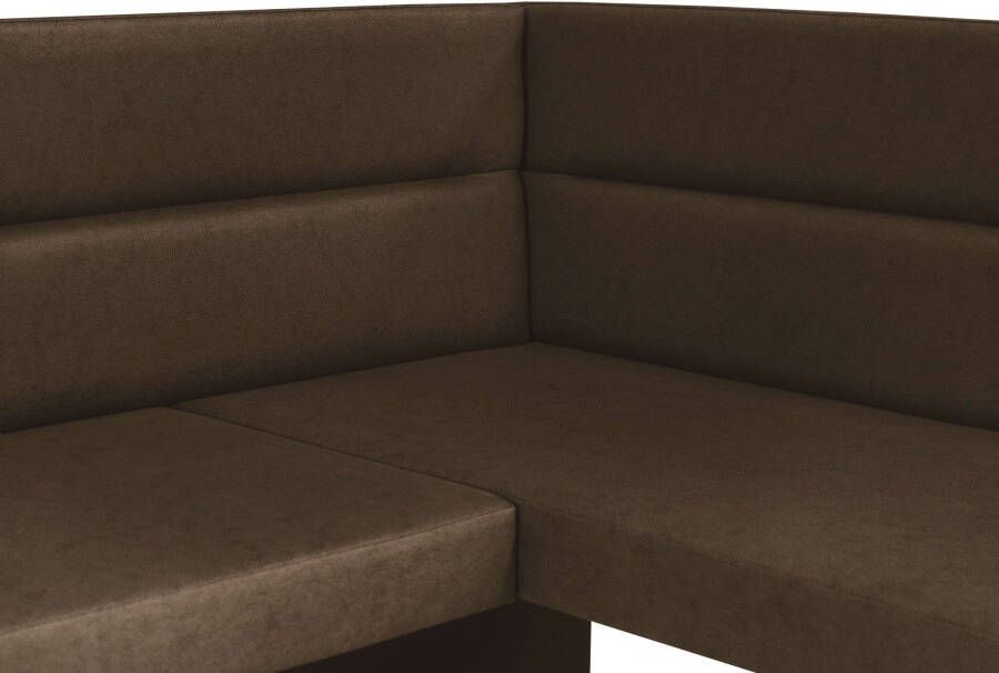 Home affaire Eethoek Laros zitgroep hoekbank stoelen tafel perfect voor keuken eetkamer woonkamer bestseller (set 4-delig) - Foto 2