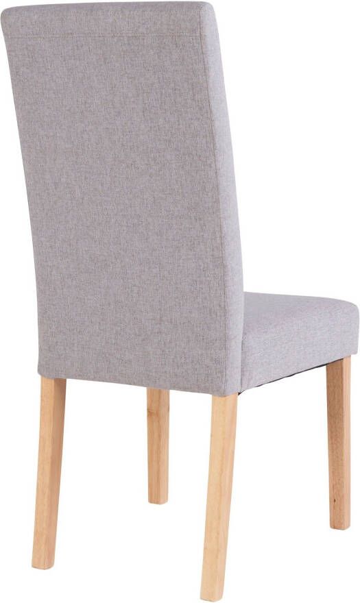 Home affaire Eetkamerstoel Gestoffeerde stoel met massief houten poten - Foto 4