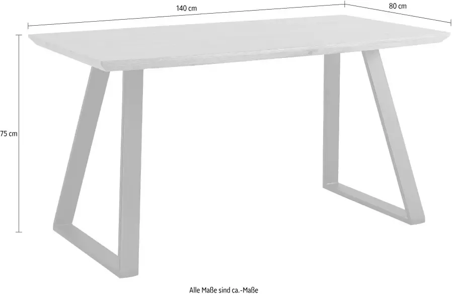 Home affaire Eettafel Aage Eikendecor breedte 140 cm - Foto 5