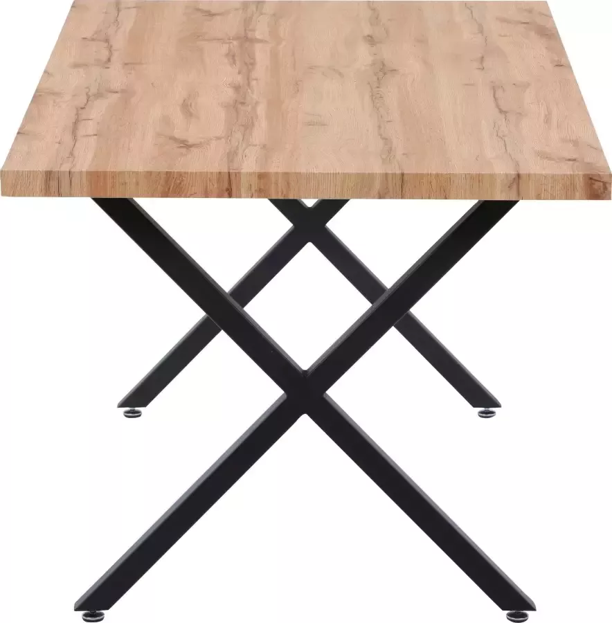 Artistiq Living Artistiq Eettafel Lorna X-poot Eikenlook 160 x 90cm Bruin - Foto 2