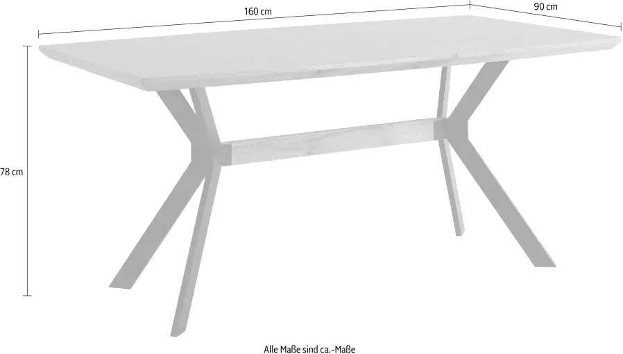 Home affaire Eettafel Aage Eikendecor breedte 160 cm - Foto 6