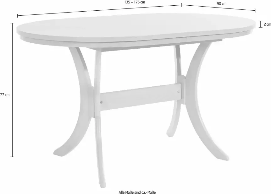 Home affaire Eettafel Lagune Breedte 135 cm - Foto 6