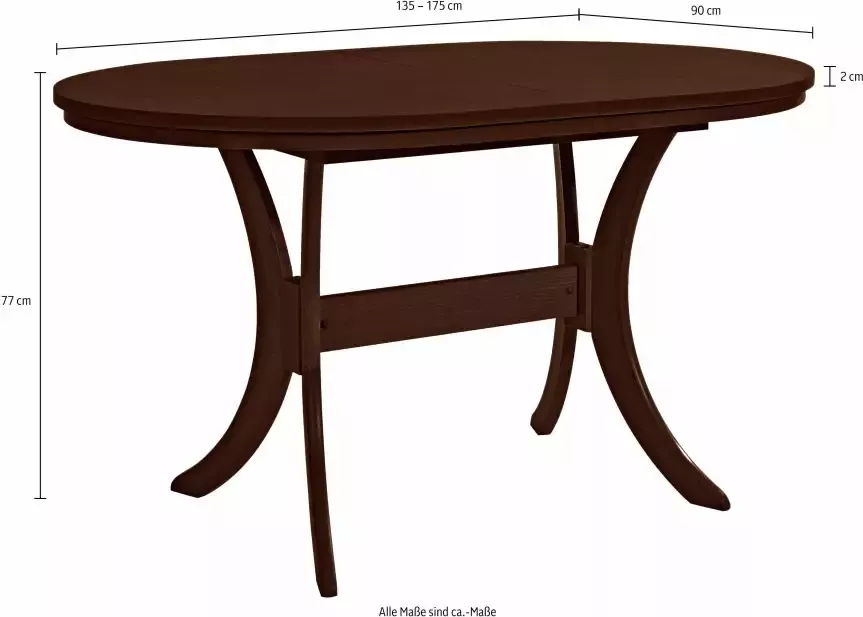 Home affaire Eettafel Lagune Breedte 135 cm - Foto 1