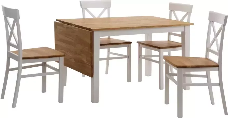 Home affaire Eettafel Samba Breedte 120 cm met uitklapbaar tafelblad - Foto 7